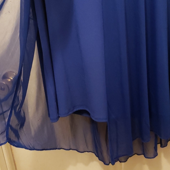 Sleeveless blue blouse - Picture 3 of 5